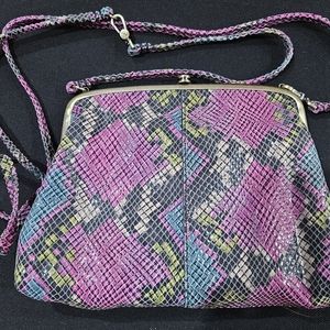 NEW! HOBO Lana Mosaic Snakeskin print crossbody bag